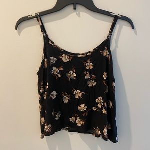 Black Floral Tank Top (Forever 21)